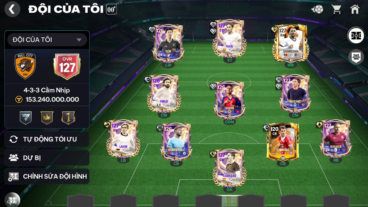 Acc Grn ttt Ovr 127 6thu127 Raul+ Modric+ thẻ đổi tên
